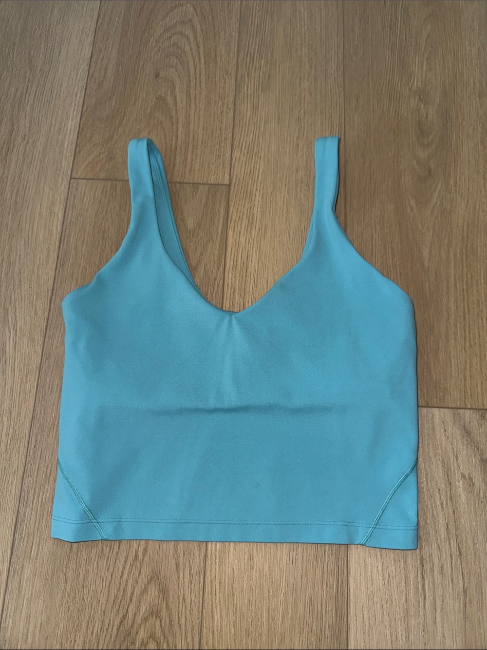 lululemon athletica Teal Crop Tank Top